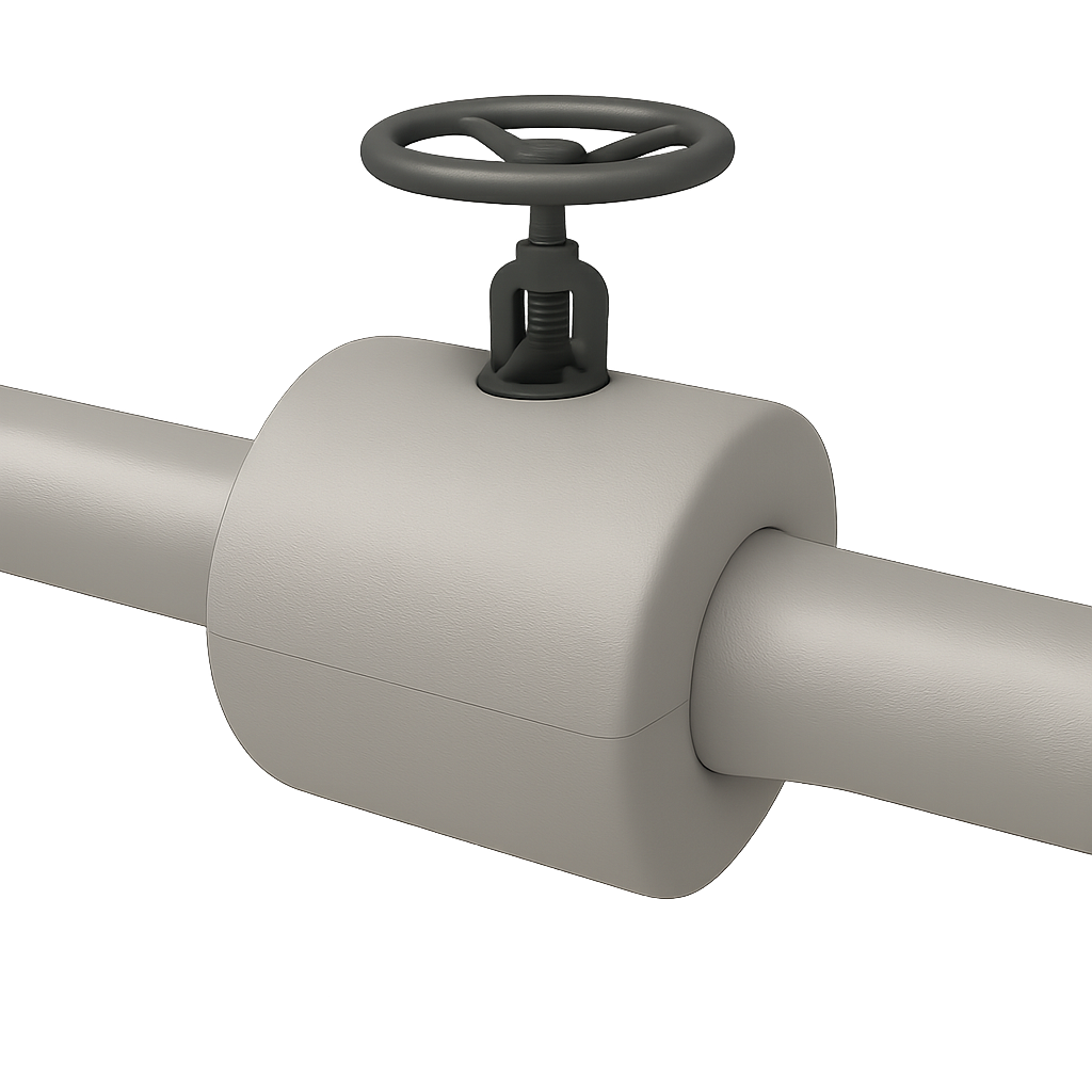 INSULATED WELDED VALVE WITH FIX BOX Diagram